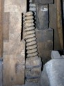 Spindel der Presse aus Holz