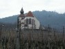 Weinberg in Dambach-la-Ville mit der Kapelle St. Sebastien 