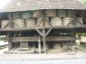 Kelterhaus mit Baumpresse, "Schragengrube" u. Gefäßen 